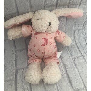9” Nat & Jules Jammie Pals Pink Bunny Rabbit Plush Love You to the Moon and Back